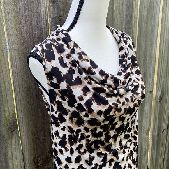 🔥3/$20🔥 Merona leopard print blouse size S - Picture 3 of 5